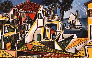 Paisaje mediterráneo de Picasso 2 Pinturas al óleo
